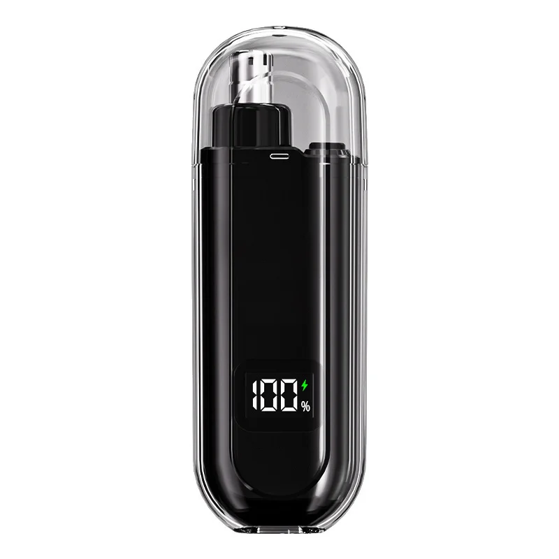 USB Rechargeable Electric Nose Hair Trimmer Digital Display Nose Hair Razor Washable Painless Nose Shaver Machine - Image 2