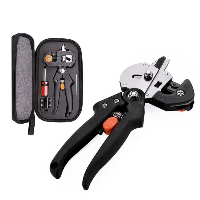 Professional Grafting Tools Grafter Pruner Kit Garden Fruit Tree Pruning Grafting Shears 2 in 1 Scissorss Cutting Tool Kit Set with Replaceable Blades - Image 3
