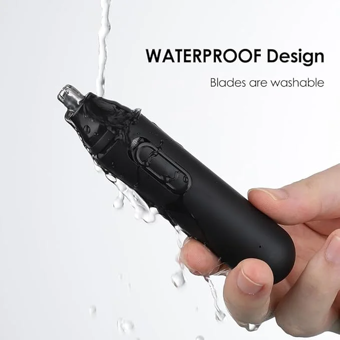 Nose Hair Trimmer for Men Women Painless Nose Trimmer Professional USB Rechargeable Ear & Facial Hair Trimmer IPX7 Waterproof Dual Edge Blades Easy Cleansing - Image 4