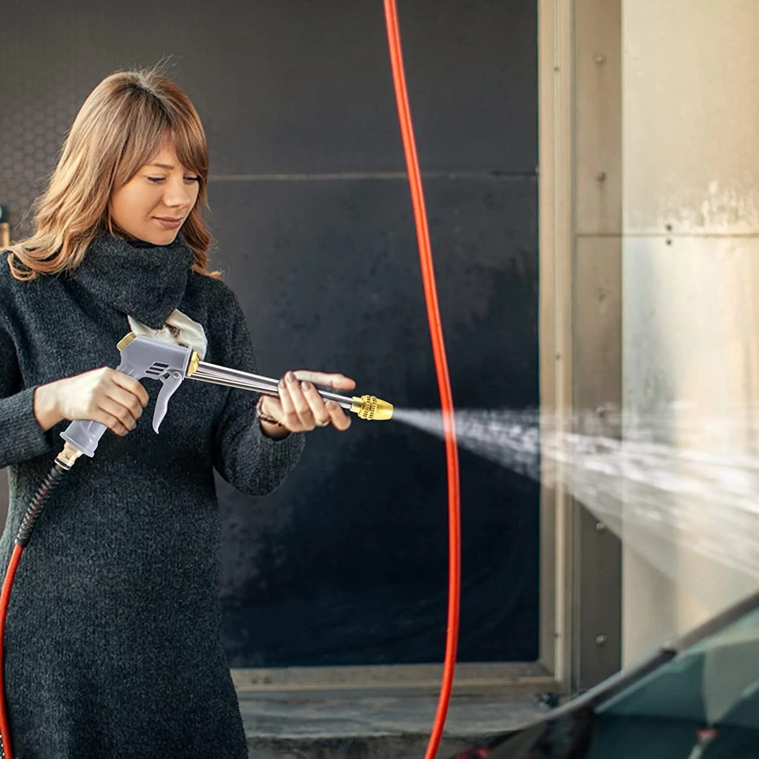Water Spray Gun High Pressure Outdoor Water Jet Pump Car Wash Water Gun Nozzle Gun Car Washing Floor Wall Cleaning Tools - Image 5